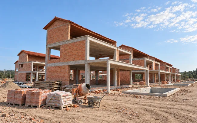 Çanakkale Villa Projesi — Yapım aşaması görselleştirmesi