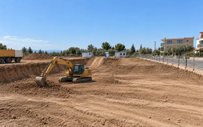 Çanakkale Villa Projesi — Hafriyat aşaması