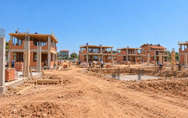 Çanakkale Villa Projesi — Duvar ve çatı aşaması