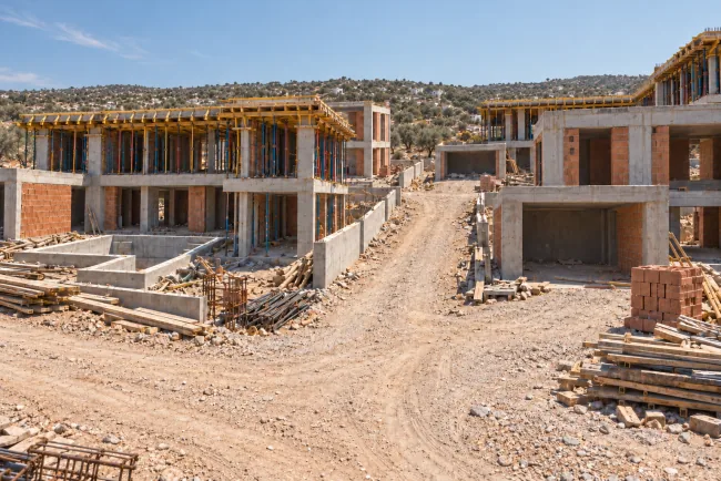 Didim Müstakil Villalar — Yapım aşaması görselleştirmesi